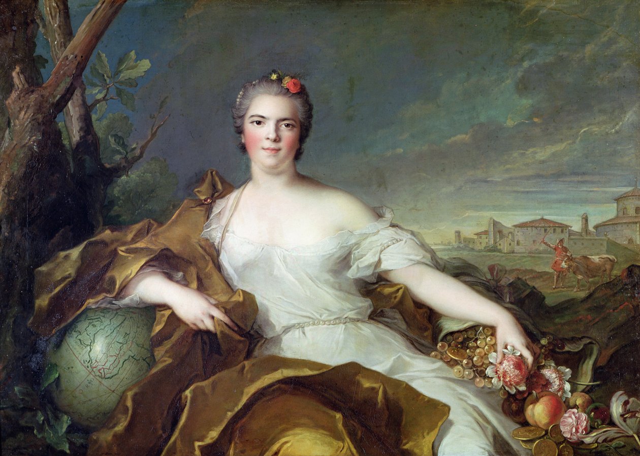 Louise-Elisabeth de France，作为地球的元素。 1750-1 作者 让·马克·纳蒂尔