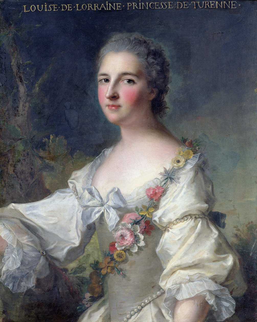 Lorraine的Louise-Henriette-Gabrielle（1718-88）Turenne公主和Bouillon公爵夫人，1746年 作者 让·马克·纳蒂尔