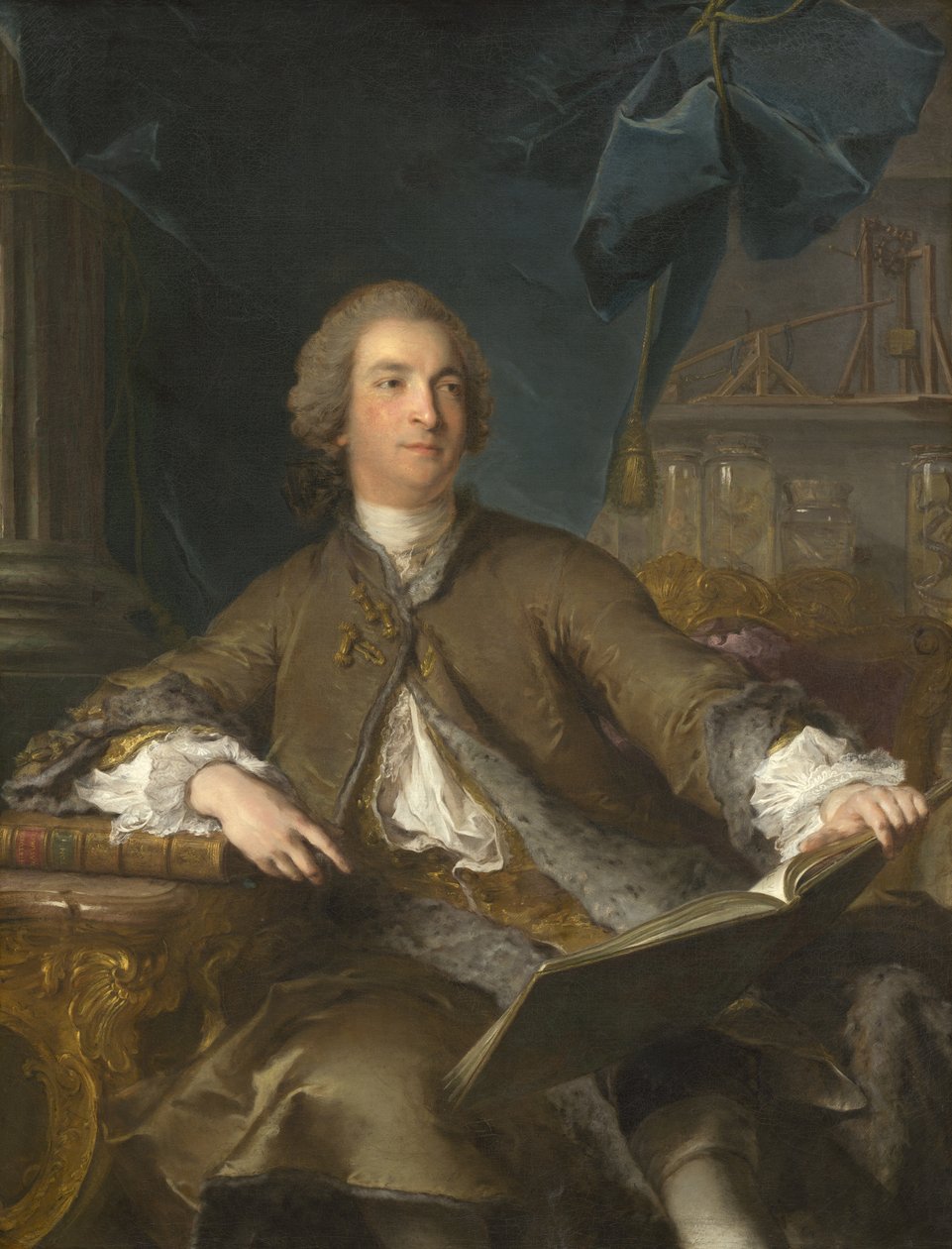 Mosson的Joseph Bonnier的肖像（1702-1744） 作者 让·马克·纳蒂尔