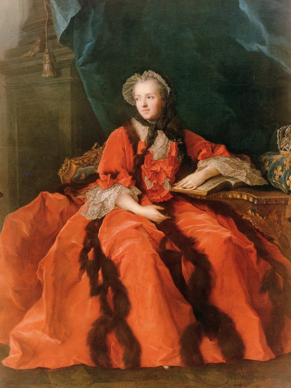 Maria Leszczynska（1703-68）1762年的肖像 作者 让·马克·纳蒂尔