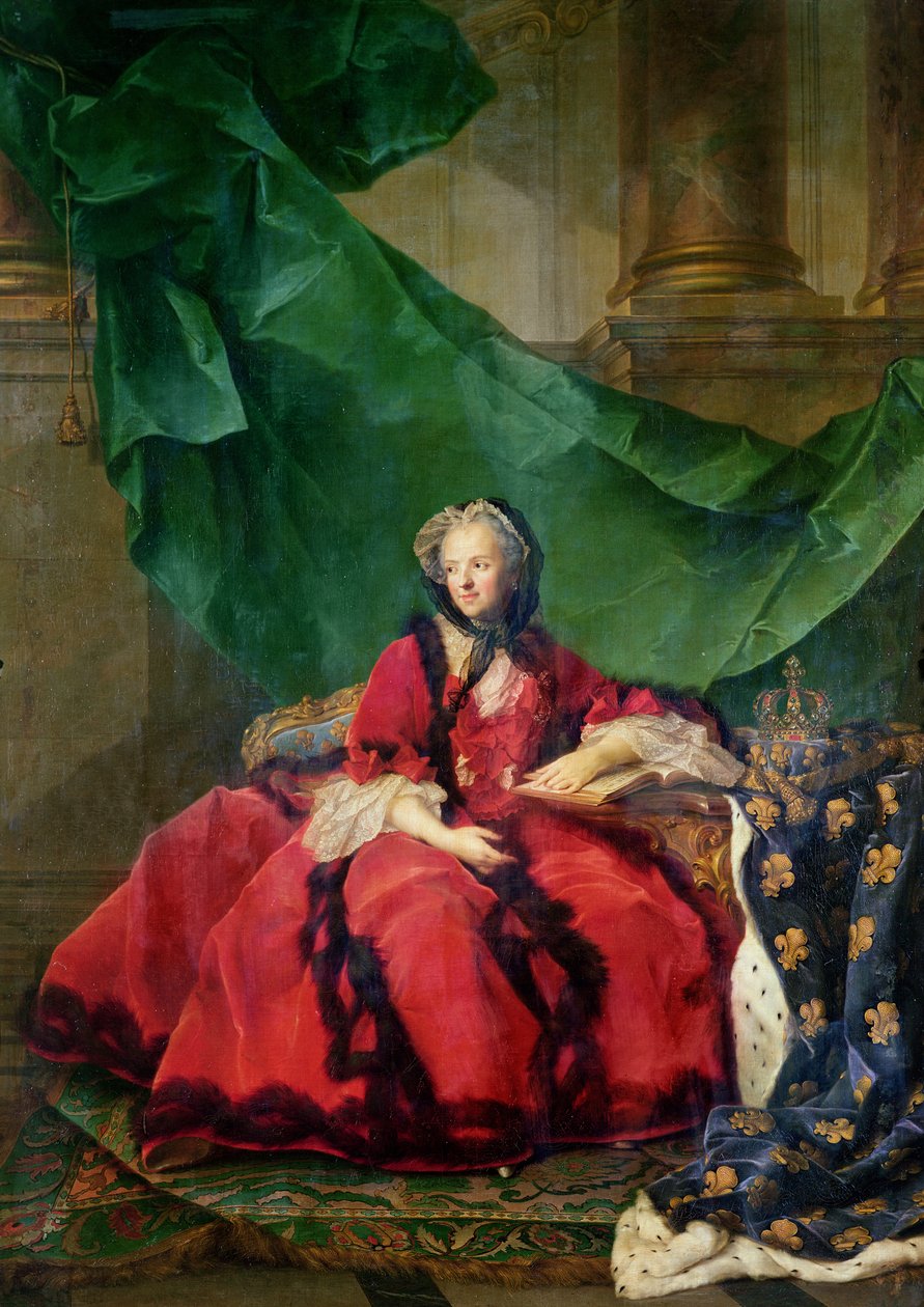 Maria Leszczynska（1703-68）穿着日常服装的肖像 作者 让·马克·纳蒂尔