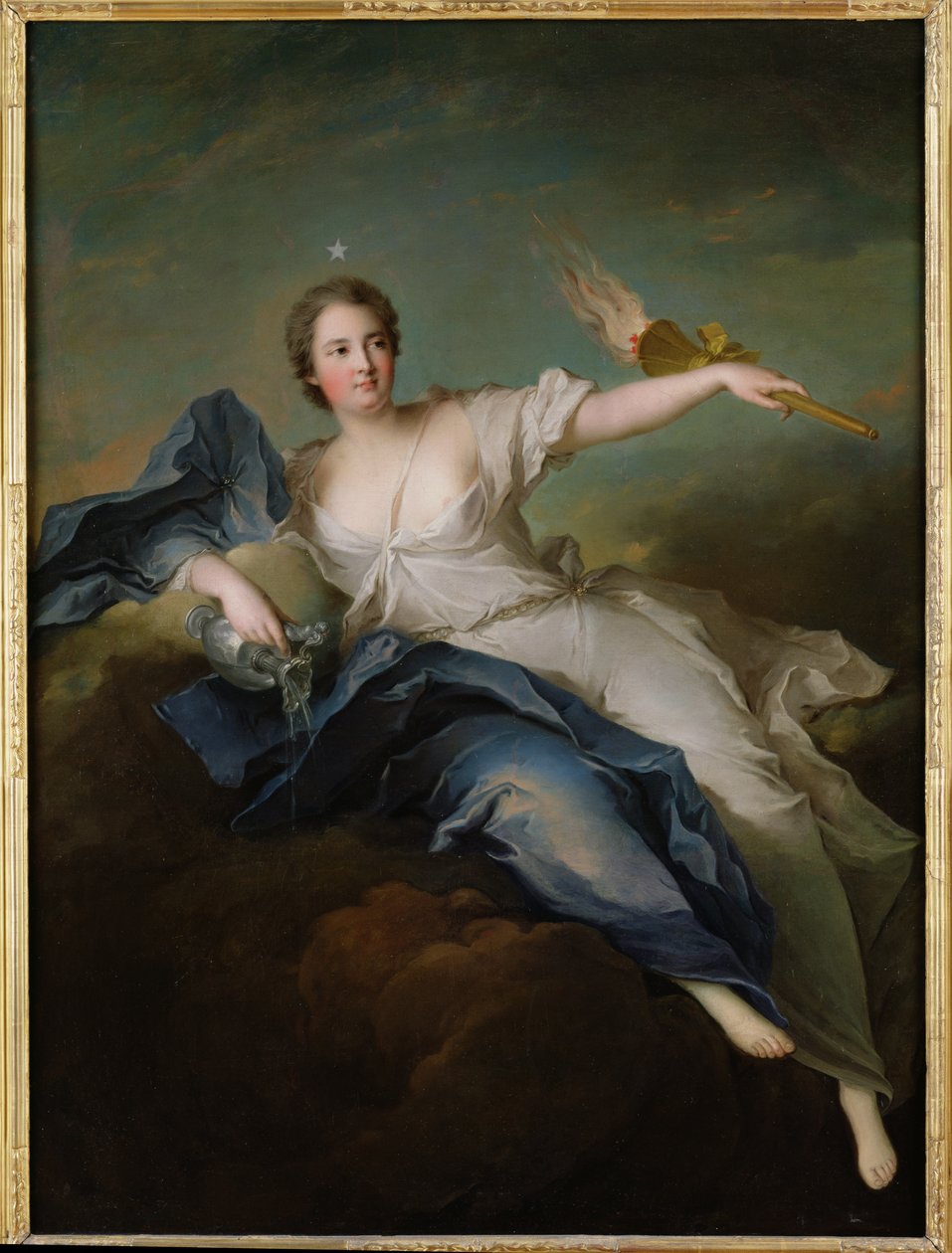 Marie-Anne de Mailly-Nesle的肖像（1717-44）1740年后La Tournelle作为Eos的侯爵夫人 作者 让·马克·纳蒂尔