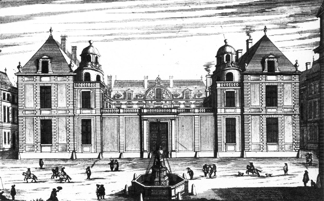 Tubeuf酒店（Palais Mazarin）街道由Marot 作者 让·马洛特