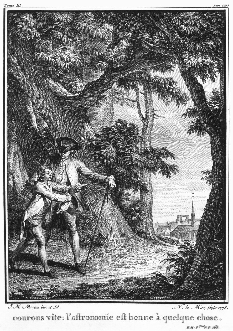 Jean-Jacques Rousseau（1712-78）的“L&39;Emile”插图由Noel Le Mire（1724-1800）镌刻于1778年 作者 让-米歇尔小莫罗