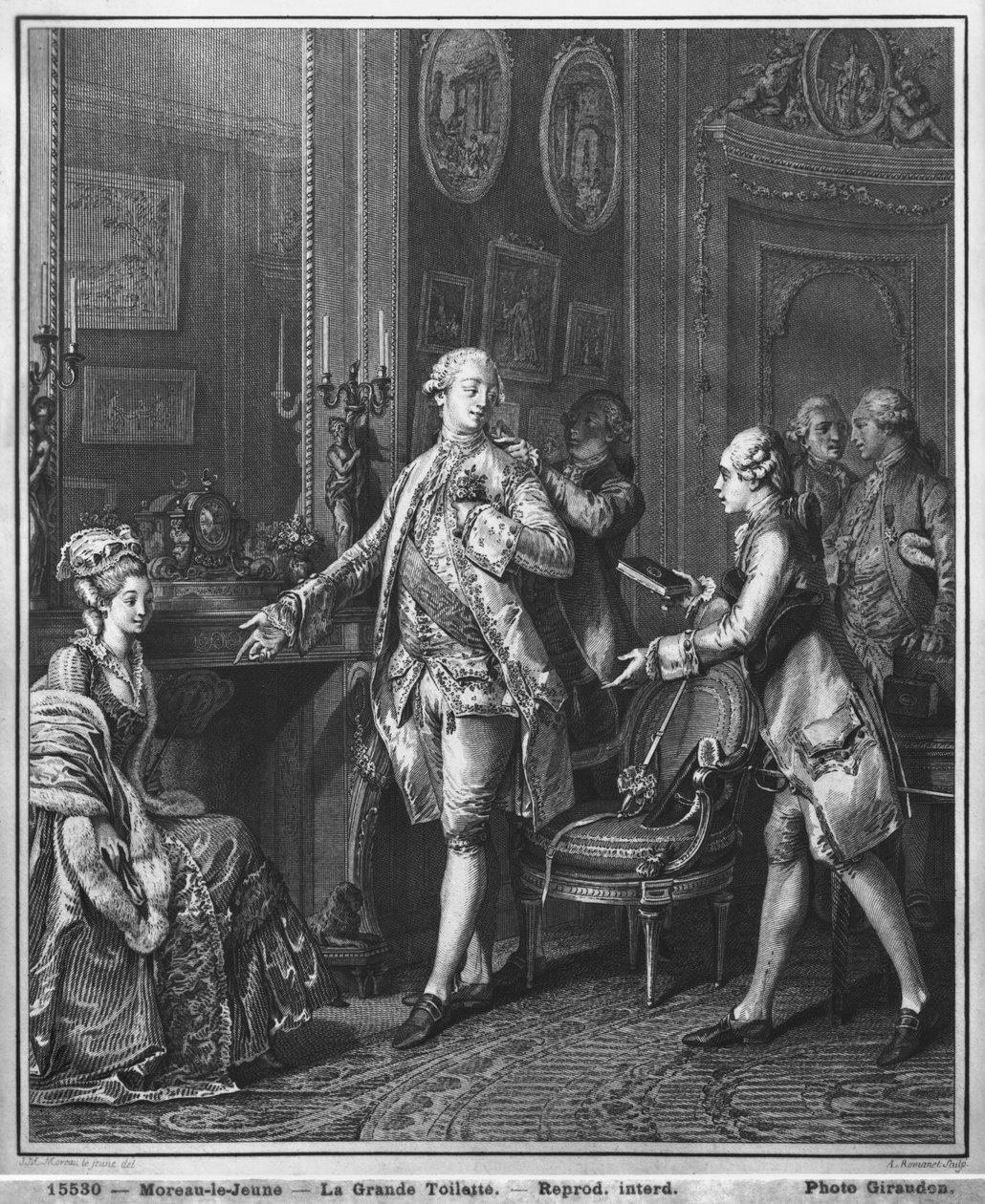 伟大的香水，由Antoine Louis Romanet（1743年 -  1809年后）c.1777雕刻而成 作者 让-米歇尔小莫罗