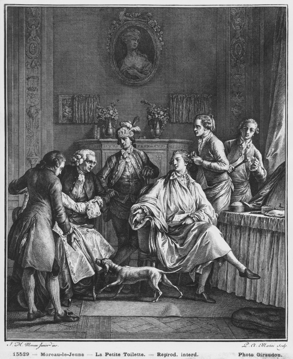 小型香水，由Pietro Antonio Martini（1739-97）雕刻 作者 让-米歇尔小莫罗