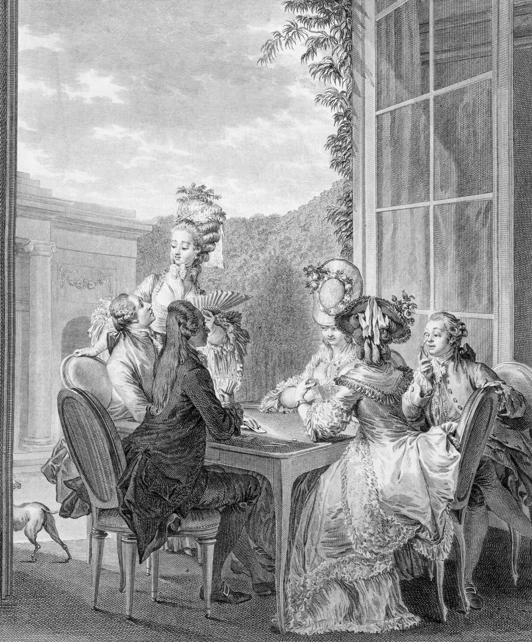 1783年的惠斯特党，由Jean Dambrun（1741-c.1808）镌刻 作者 让-米歇尔小莫罗