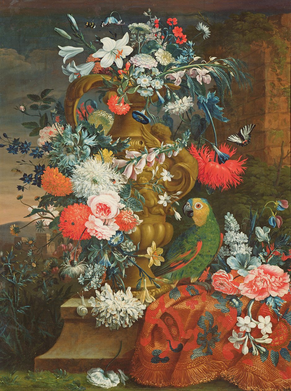 花束和鹦鹉 作者 让·皮卡特