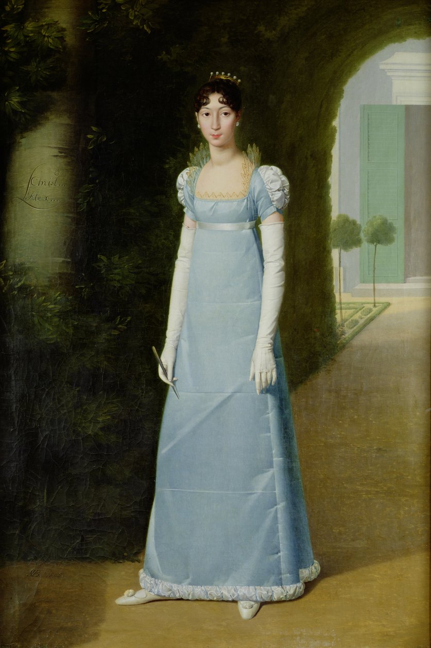 Charlotte Bonaparte（1795-1865）1808的肖像 作者 让·皮埃尔·格兰杰