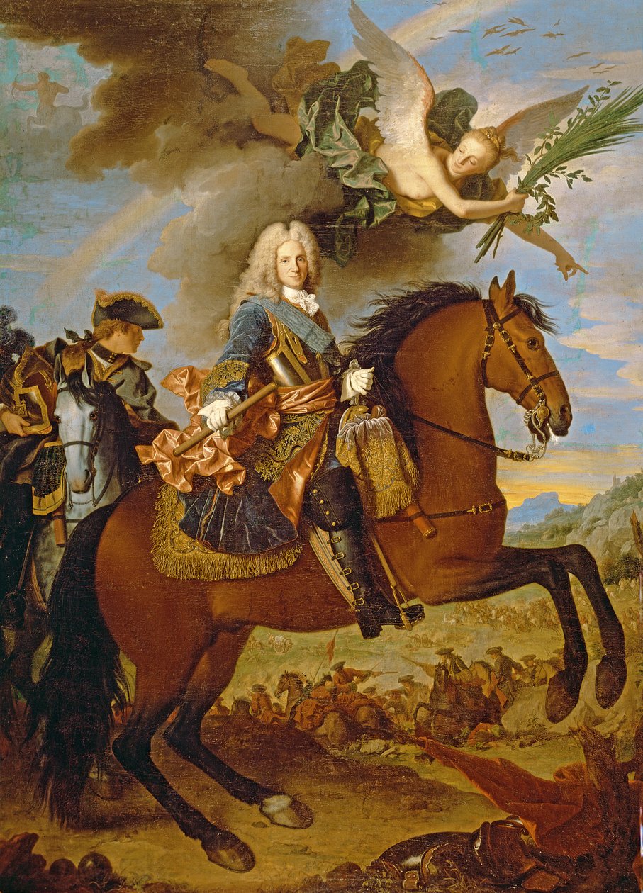 菲利普五世的马术肖像（1683-1746） 作者 让·兰克