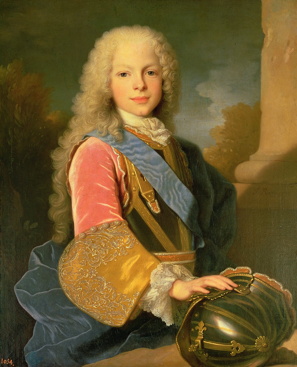 Ferdinand de Bourbon和Savoy的肖像（1713-59）阿斯图里亚斯王子，1725年 作者 让·兰克