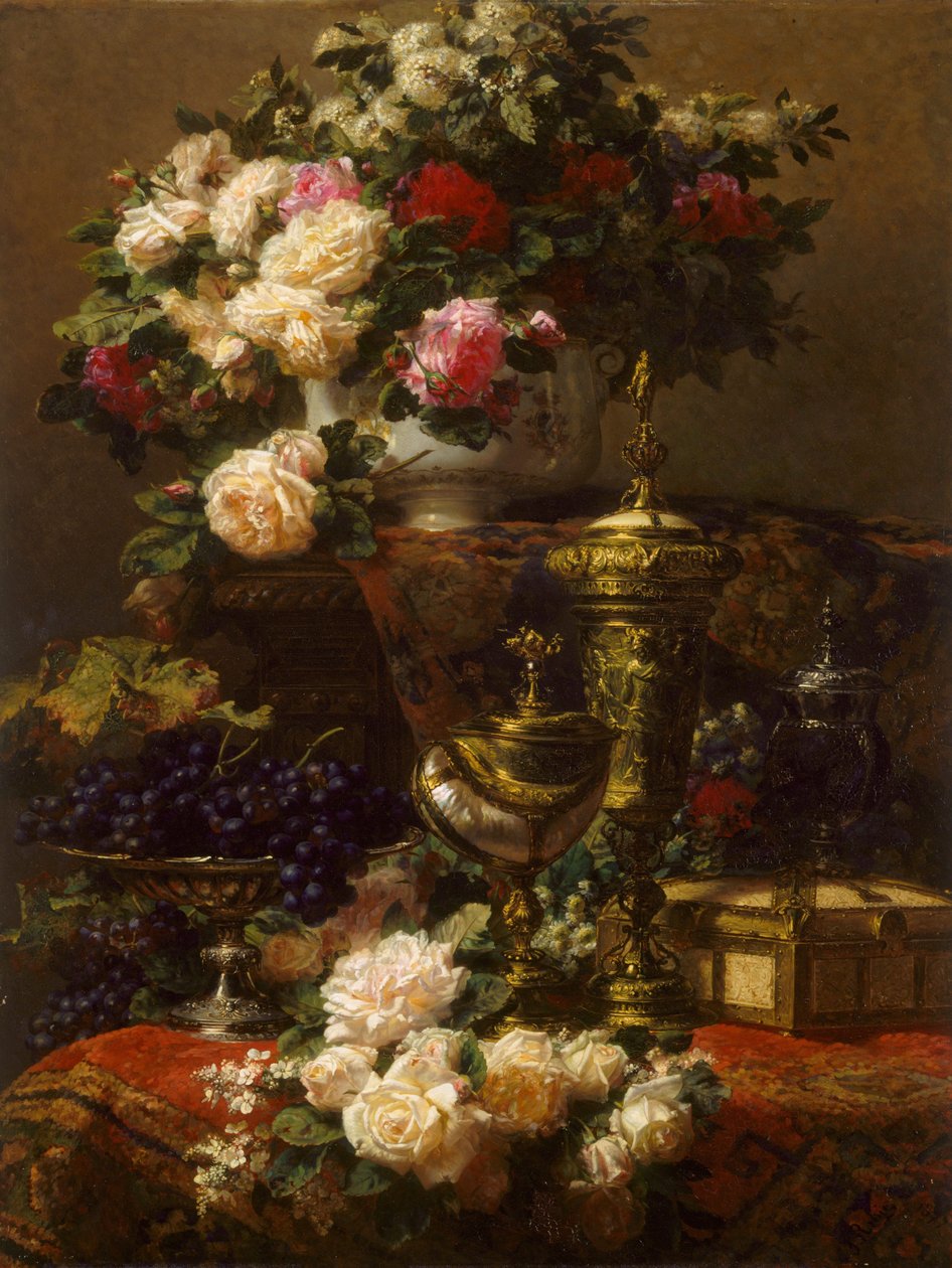 鲜花和水果 作者 让·巴蒂斯特·罗比（Jean Baptiste Robie）