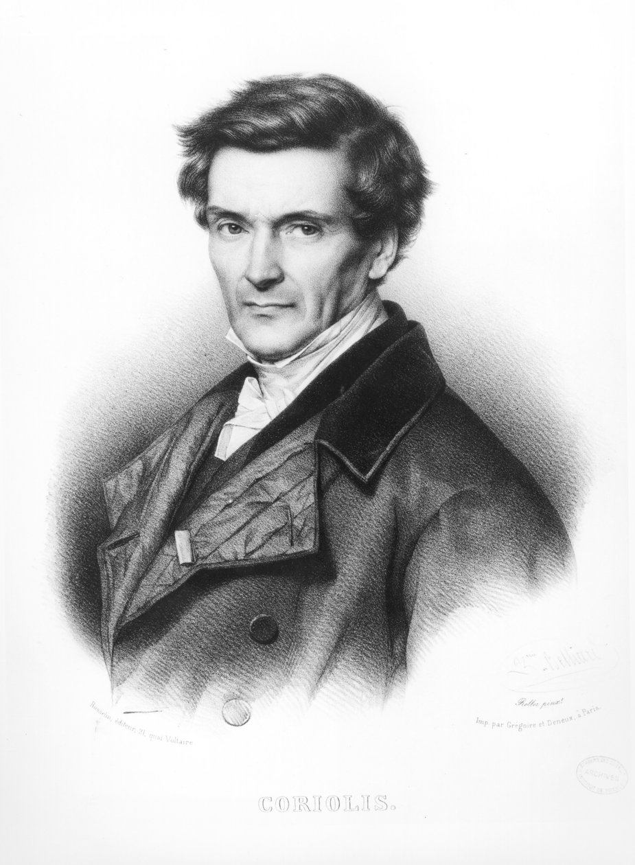 Gustave Gaspard Coriolis（1792-1843）的肖像由Zephirin Felix Jean Marius Belliard（b.1798）刻 作者 吉恩·罗勒