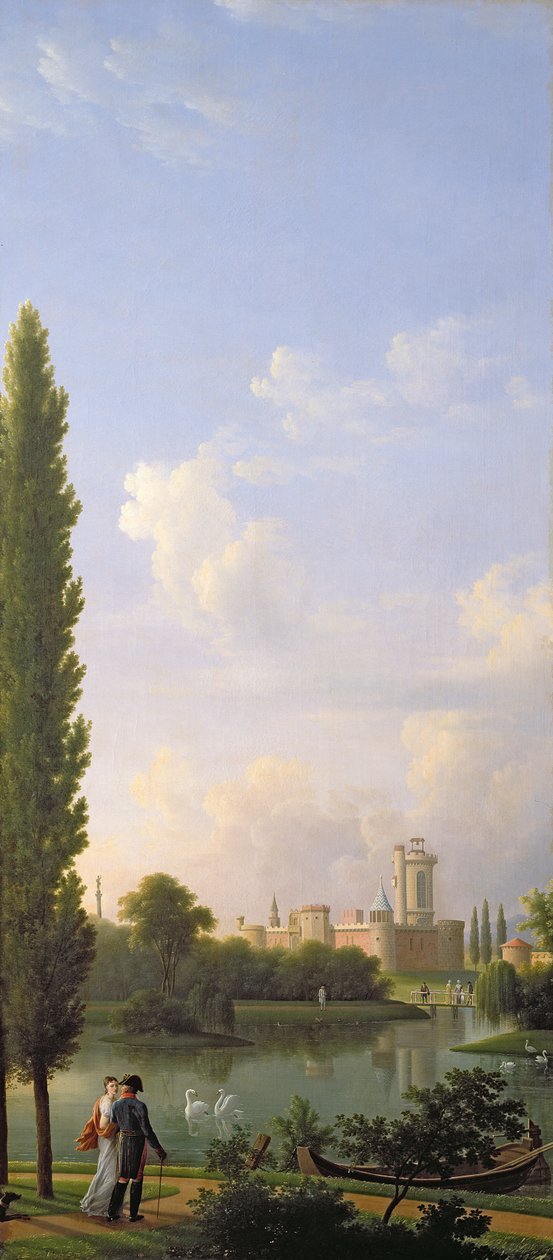 Laxenburg城堡，维也纳附近，1810年 作者 让·约瑟夫·泽维尔·比奥尔德