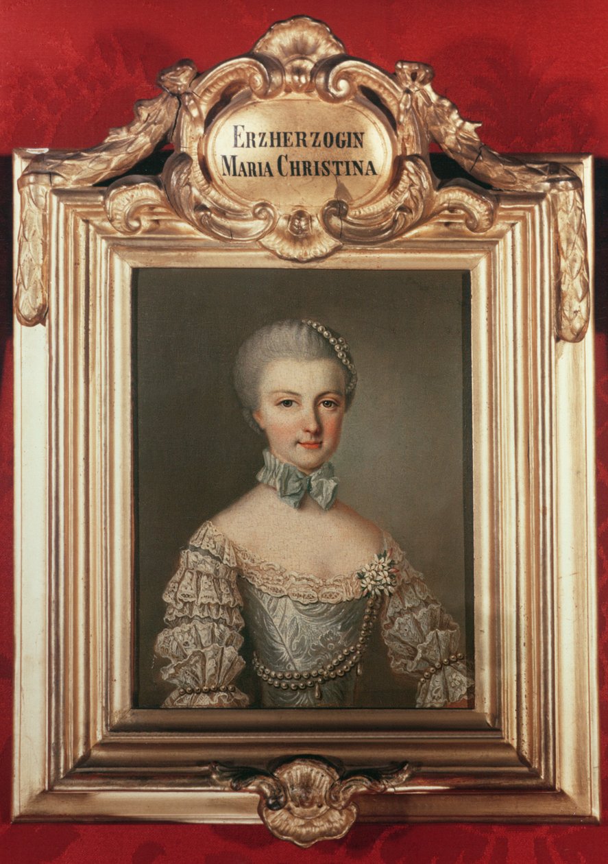 Archduchess Maria Christine&39;Maria&39;（1742-98）皇帝弗朗西斯一世（1708-65）的女儿和奥地利皇后玛丽亚特丽莎（1717-80）1762 作者 让·埃蒂安·利奥塔