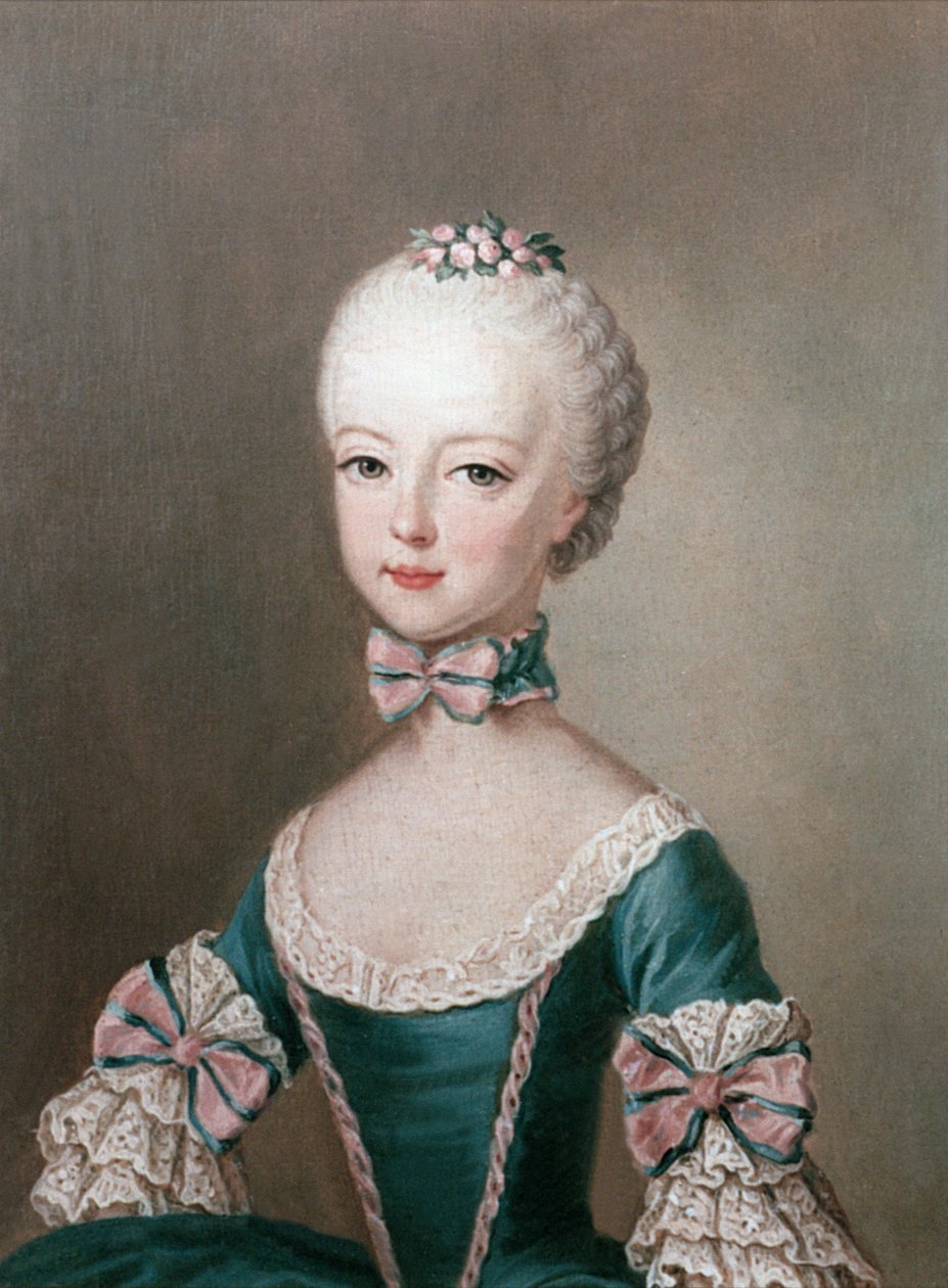 玛丽·安托瓦内特（1755-93）皇帝弗朗西斯一世和奥地利人玛丽亚·特蕾莎的女儿，1762年法国路易十六的妻子 作者 让·埃蒂安·利奥塔