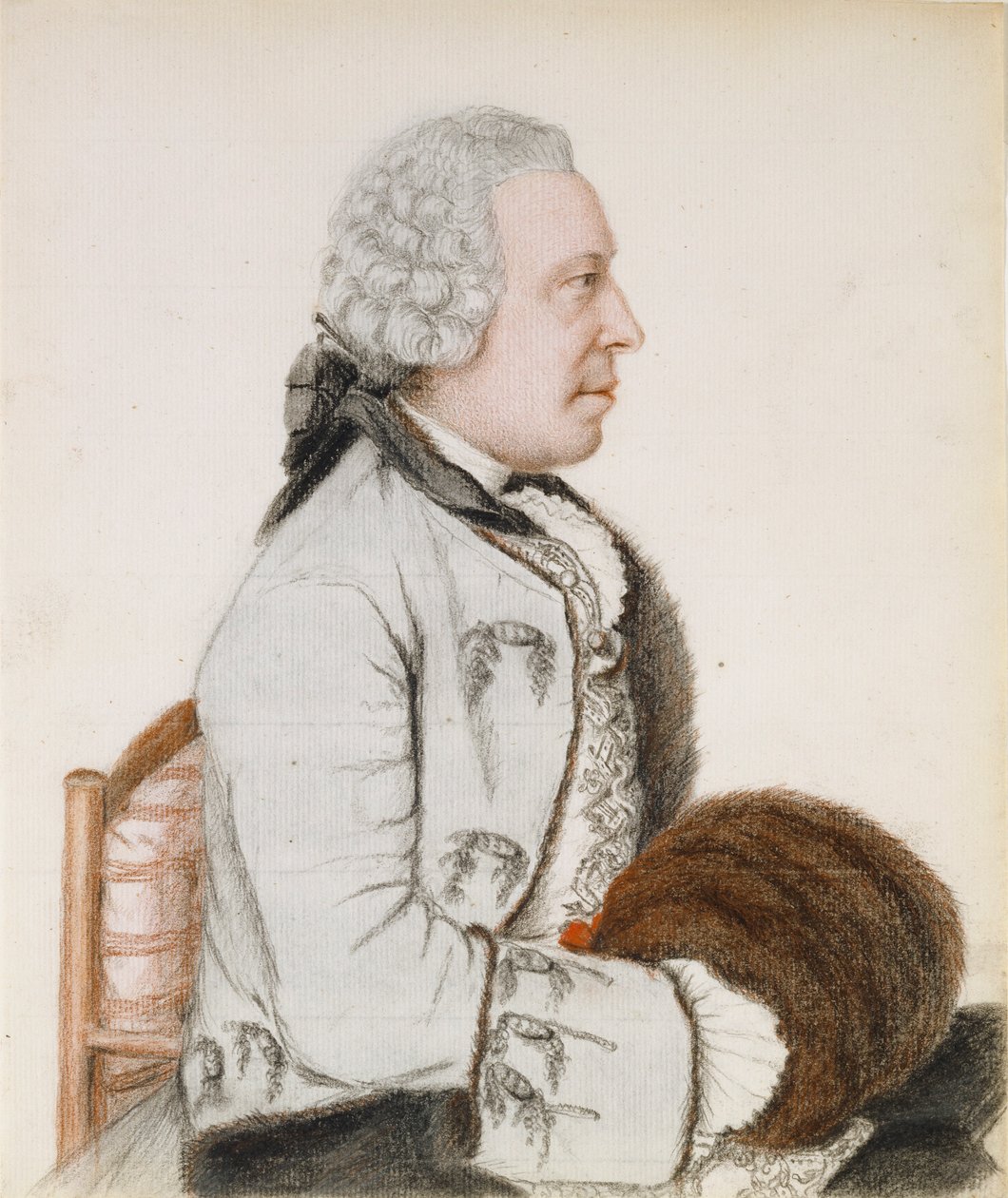 Montmirail的Charles-Benjamin de Langes画像，男爵deLubières 作者 让·埃蒂安·利奥塔