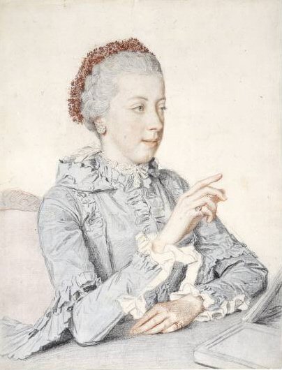 奥地利的Archduchess Maria Elisabeth画象 作者 让·埃蒂安·利奥塔