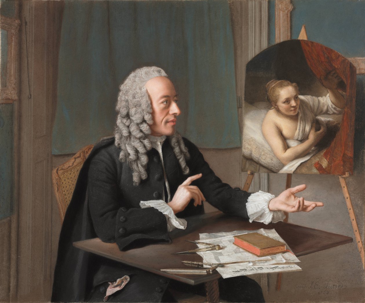 FrançoisTronchin的肖像（1704-1798） 作者 让·埃蒂安·利奥塔