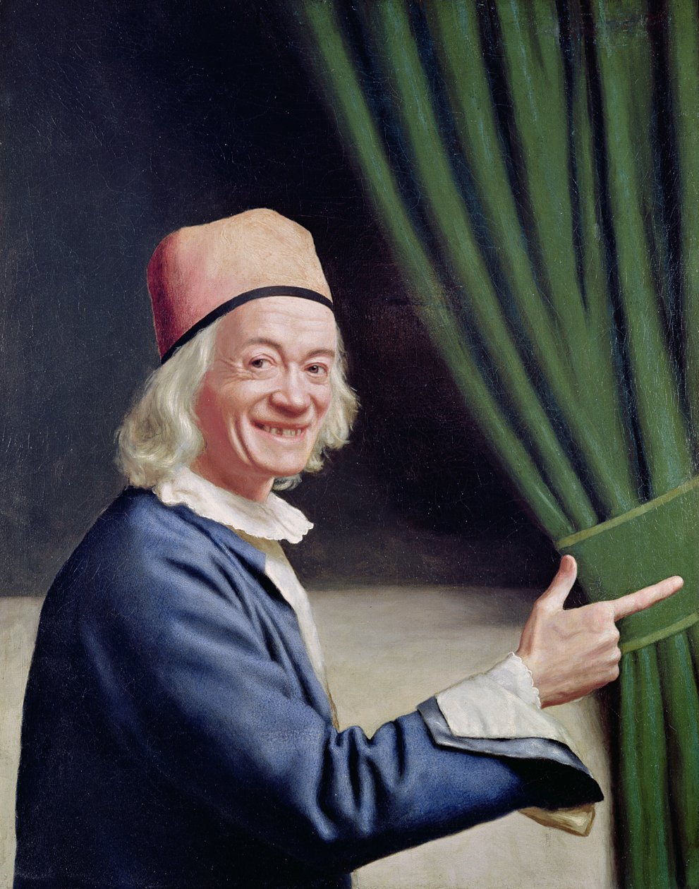 自画像微笑，c.1770-73 作者 让·埃蒂安·利奥塔