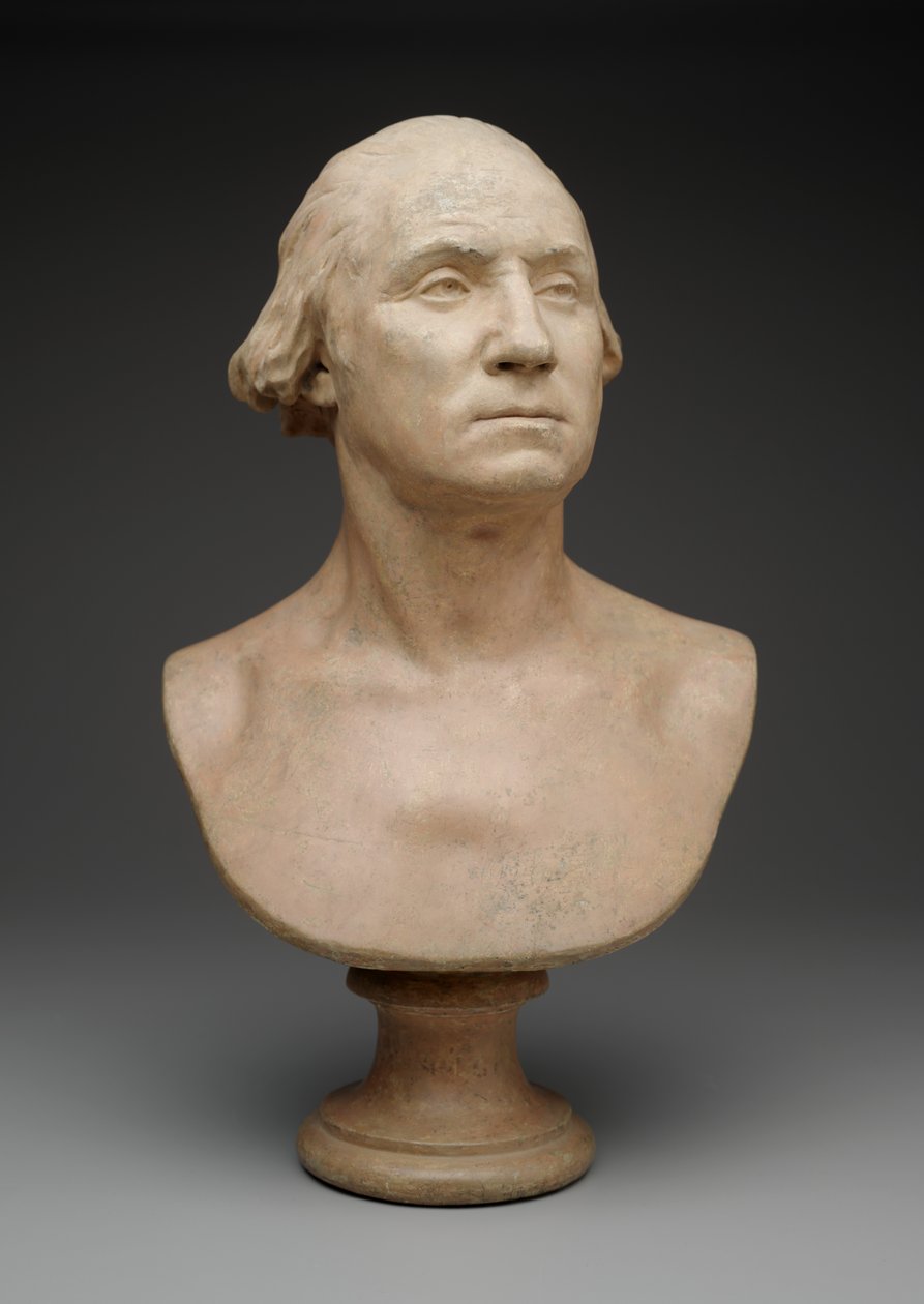 乔治·华盛顿（George Washington），c.1786年（粉刷石膏） 作者 让·安托万·胡顿