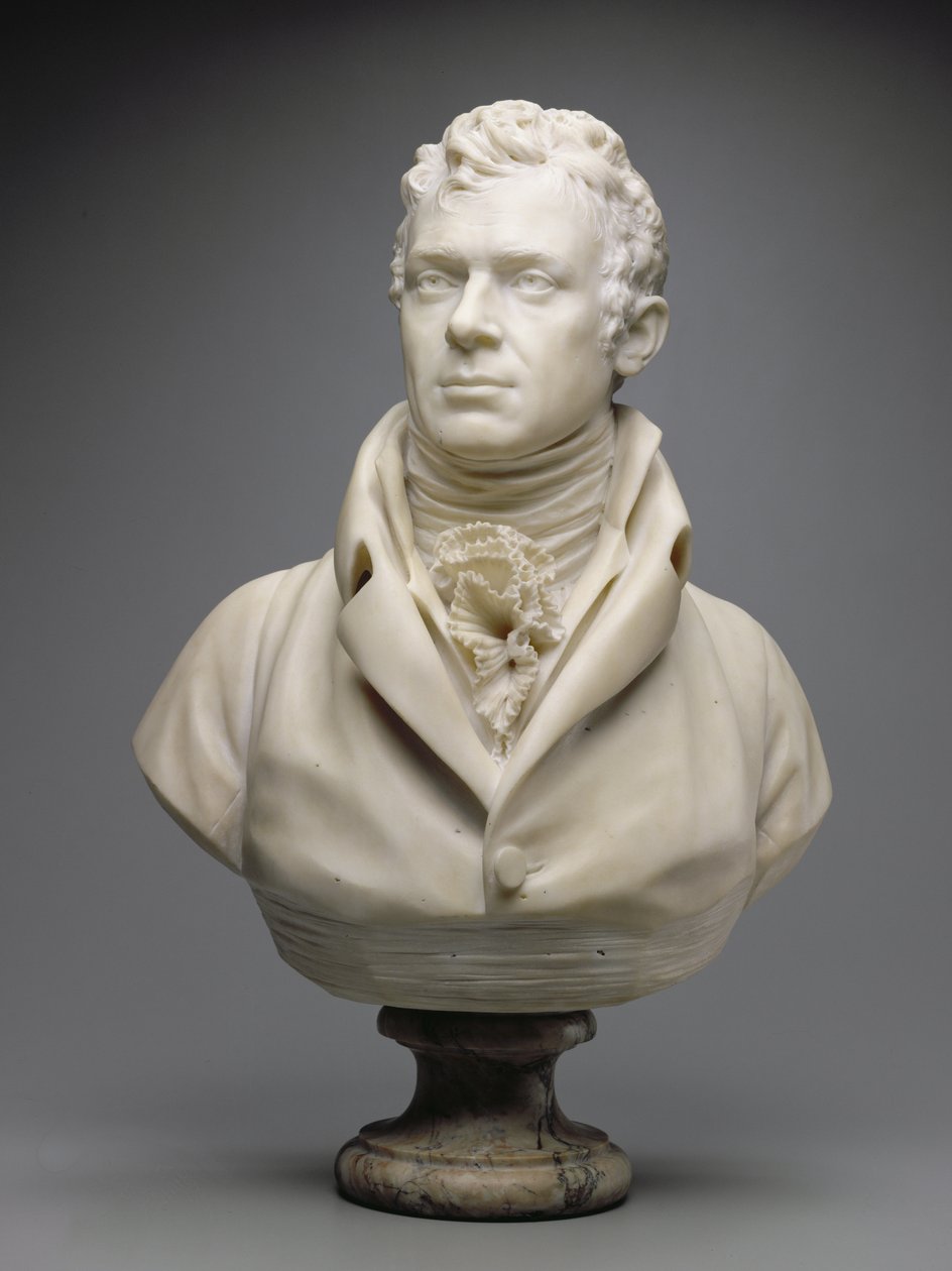 罗伯特·富尔顿（Robert Fulton），约1804年（大理石）（另请参阅345578-79） 作者 让·安托万·胡顿