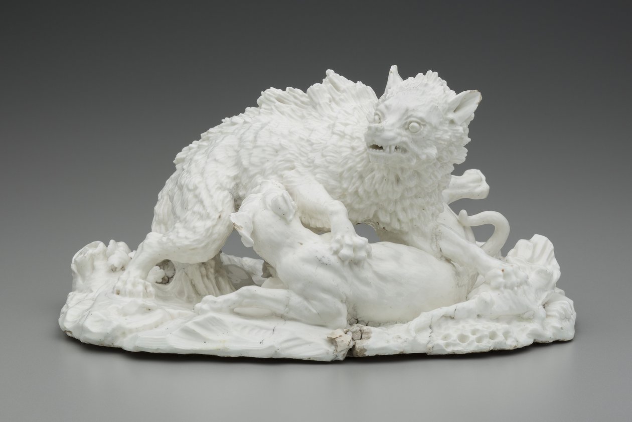 沃尔夫·亨特（Wolf Hunt），c.1751（软膏瓷器） 作者 让·巴蒂斯特（后）奥德利