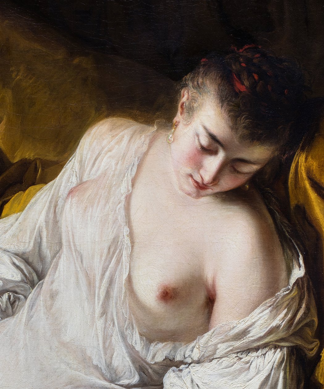 Une femme qui dort ou la Fidelite surveillante（细节），v 作者 让-巴蒂斯特·德赛