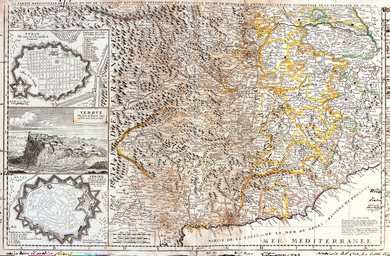 法国（大区：普罗旺斯-阿尔卑斯-蓝色海岸），意大利（大区：皮埃蒙特，利古里亚） 作者 让·巴蒂斯特·诺林