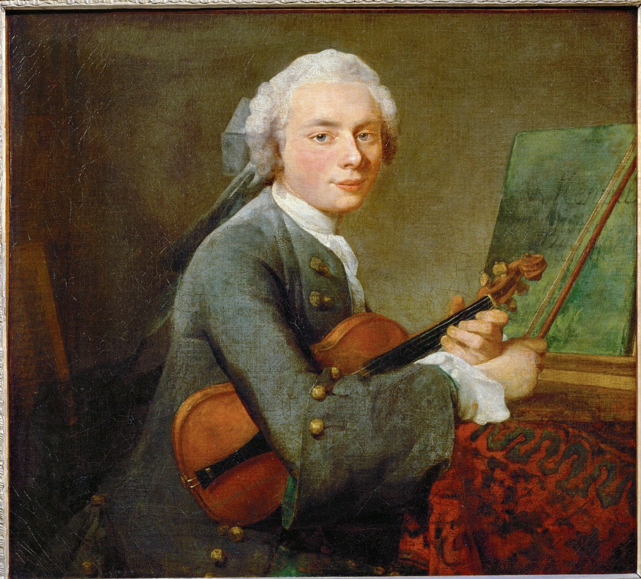 Le jeune homme au violon - 拉小提琴的年轻人... 作者 让·巴蒂斯特·西蒙·夏尔丹