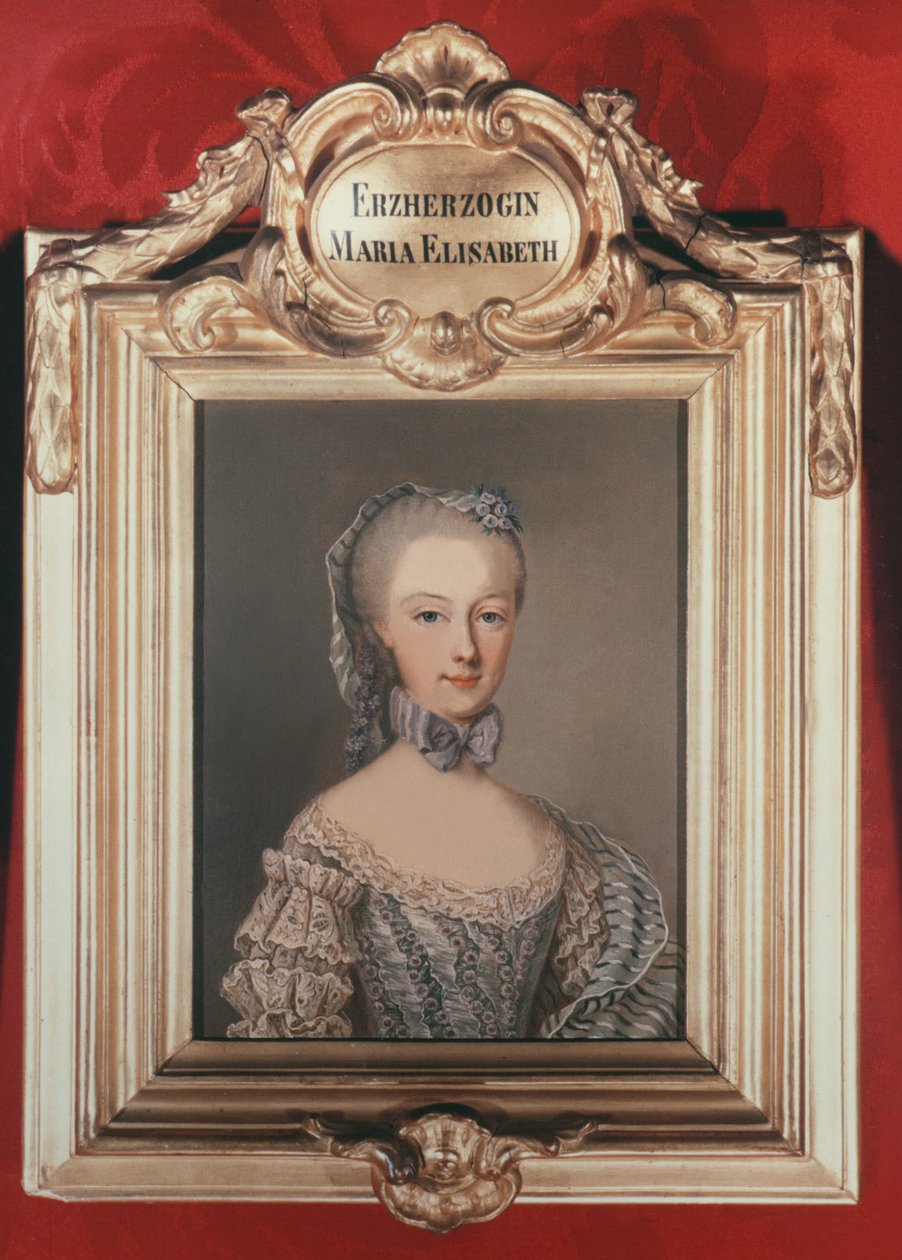 Archduchess Maria Elisabeth（1743-1808）1762年奥地利弗朗西斯一世和玛丽亚特丽莎的女儿 作者 让·埃蒂安·利奥塔