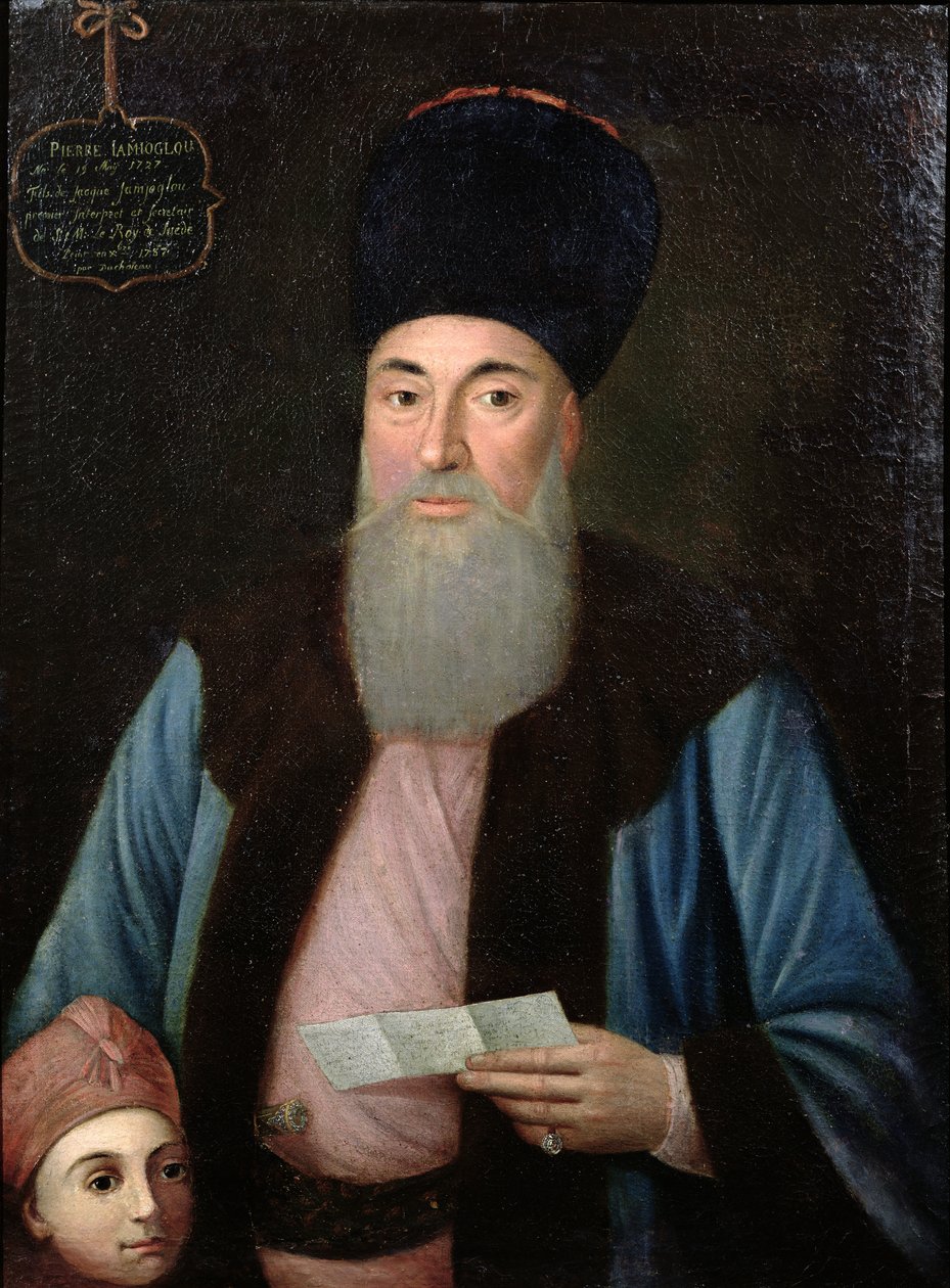 Pierre Camcioglu（b.1727）和他的儿子，1787年 作者 让·弗朗索瓦·杜查托