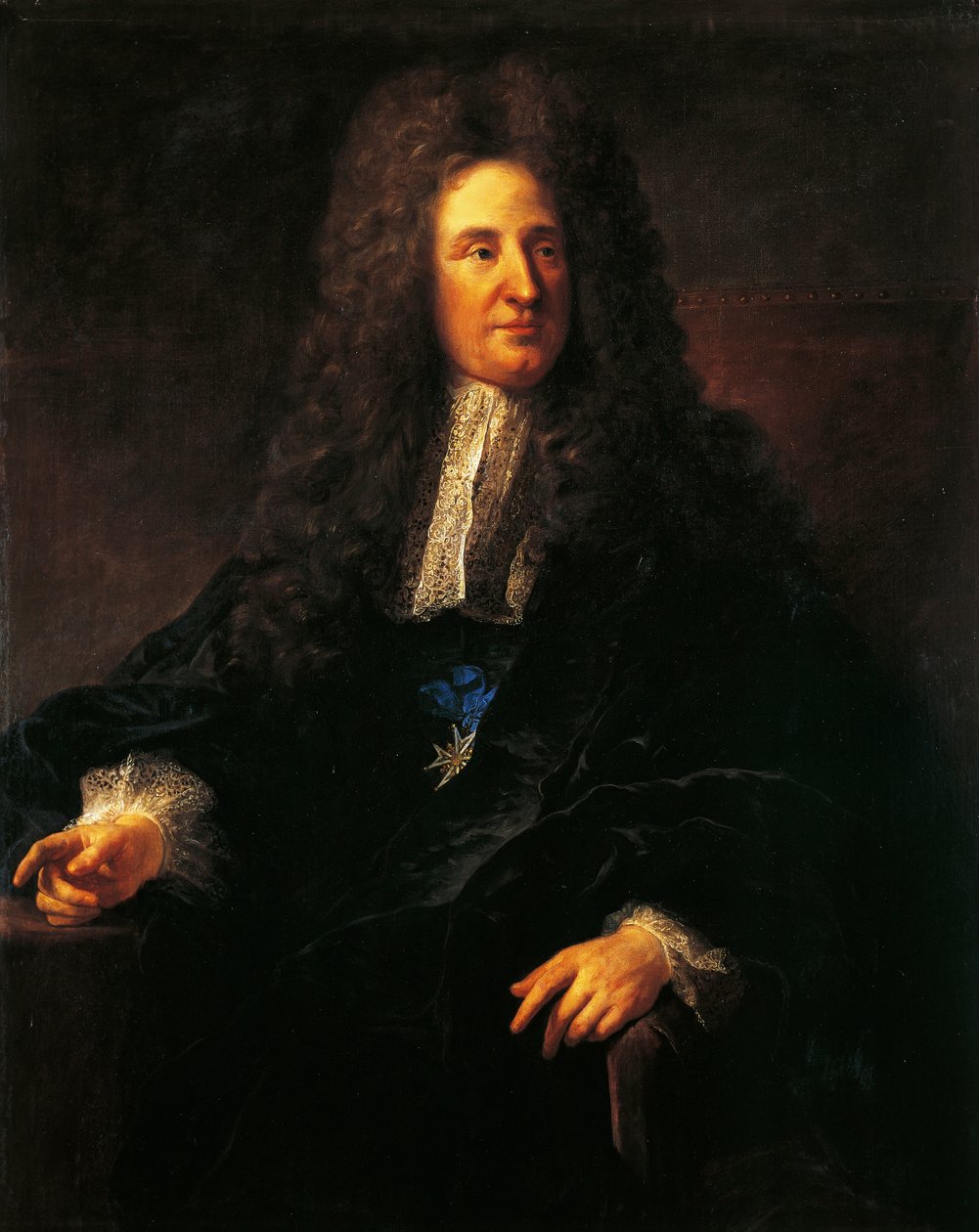 Jules Hardouin Mansart（1646-1708）的肖像，法国建筑师，法国巴洛克建筑的领军人物，Jean-Francois Millet（1814-1875）的绘画 作者 让·弗朗索瓦·米勒