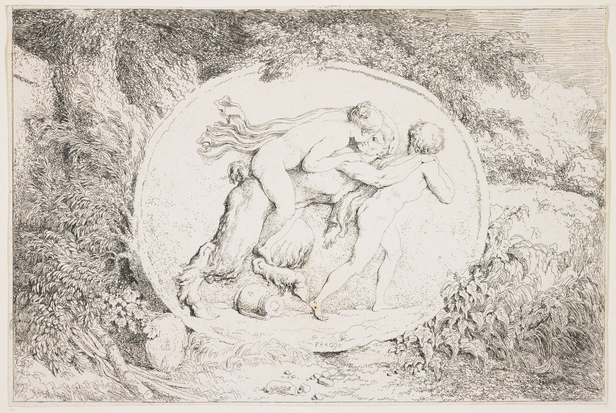 Nymph Astride a Satyr，1763 作者 让·奥诺雷·弗拉戈纳尔