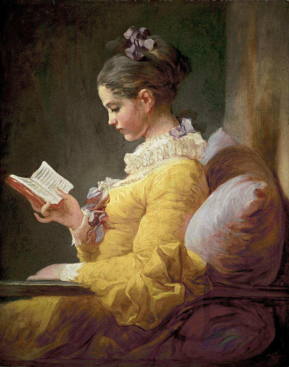 年轻女孩阅读，1770年 作者 让·奥诺雷·弗拉戈纳尔