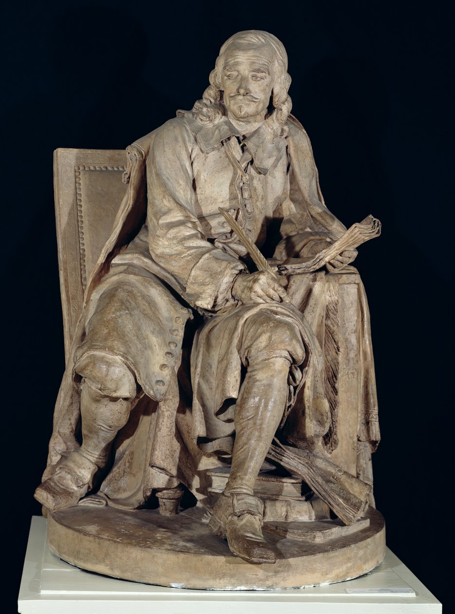 Pierre Corneille（1606-84）坐着（兵马俑） 作者 让·雅克·卡菲里（Jean Jacques Caffieri）