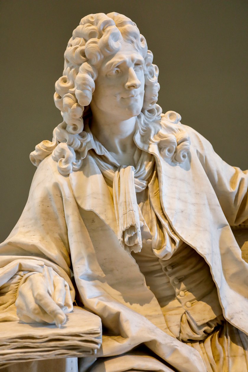 让·巴蒂斯特·波奎兰 饰 莫里哀 作者 让·雅克·卡菲里（Jean Jacques Caffieri）