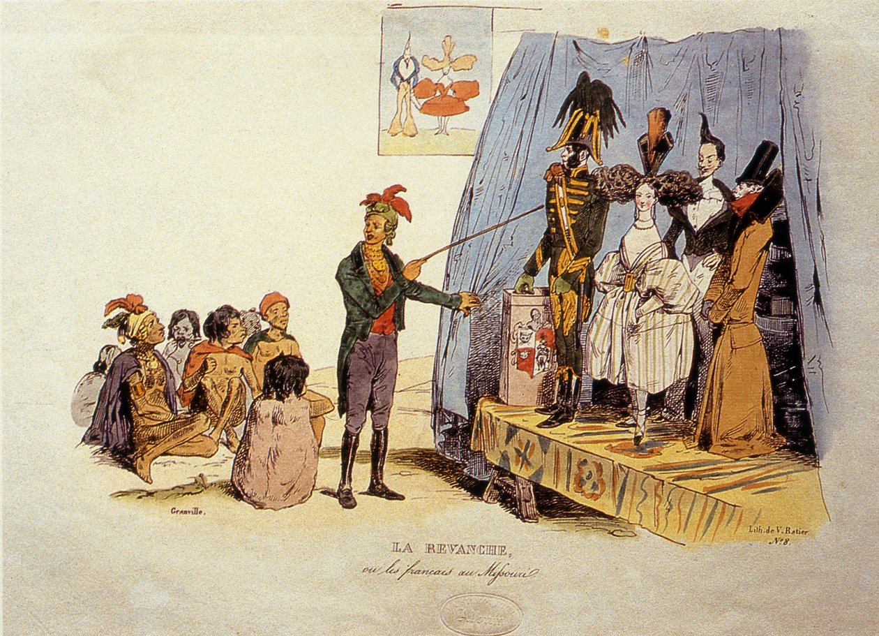 复仇或密苏里州的法国人，1829年 作者 让·雅克·格兰维尔