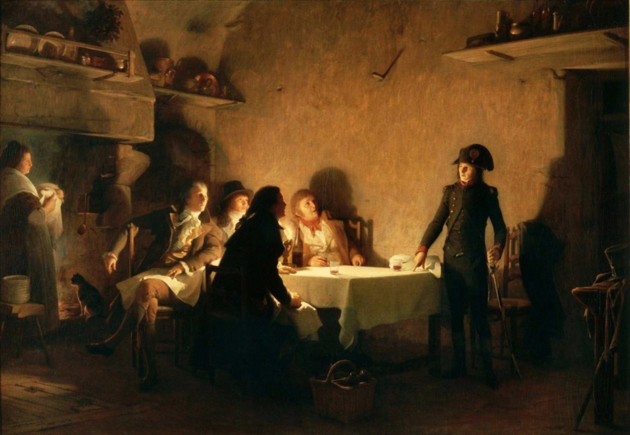 1793年7月28日，Beaucaire的晚餐：英国：Beaucaire的晚餐，1793年7月28日.n 作者 让·朱尔斯·安托万·勒孔特·杜努伊