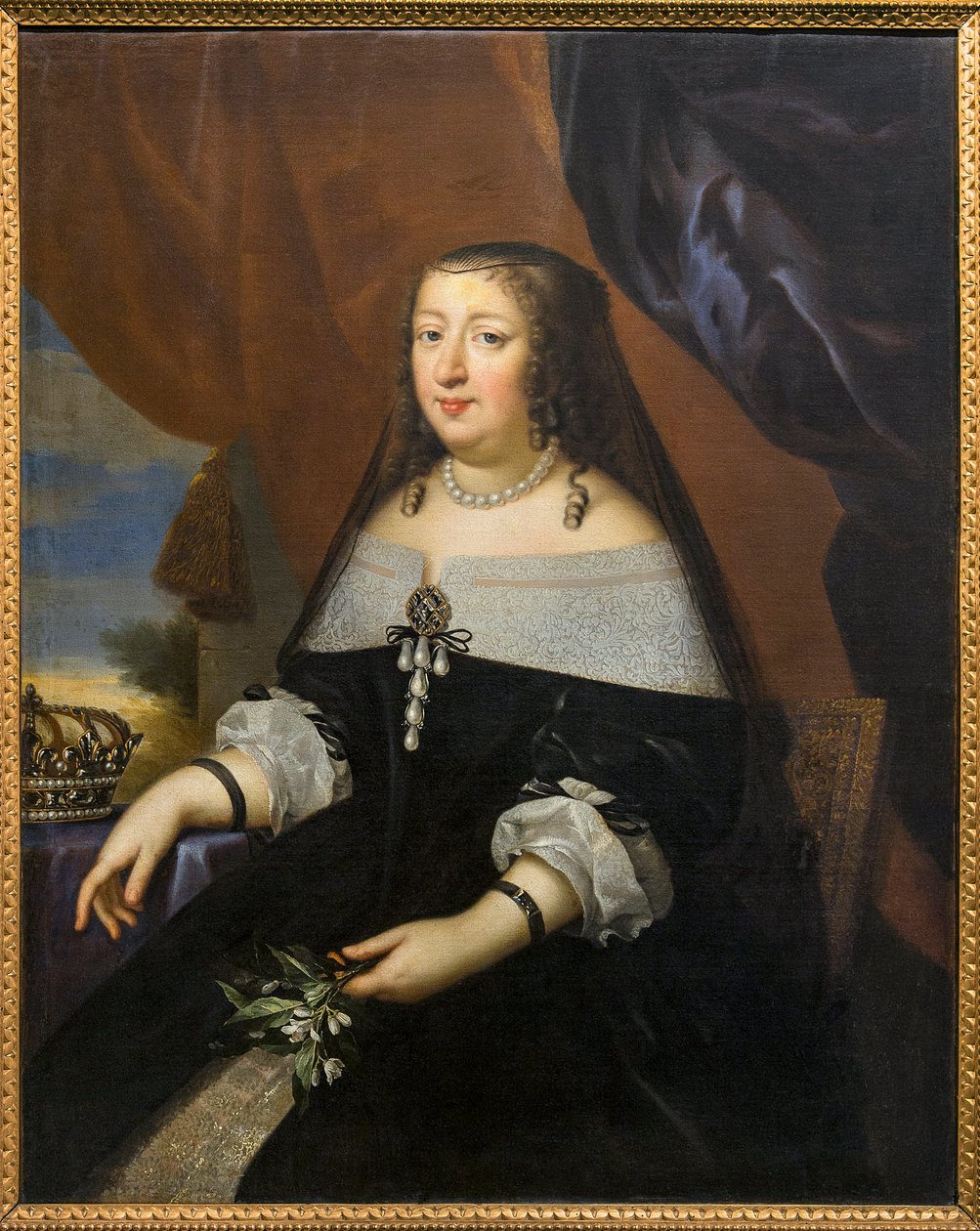Portrait of Anne of Austria (Austria) ATTED TO Jean Nocret (1615-1672) - Musee Saint-Loup, Troyes 作者 让·诺克雷特