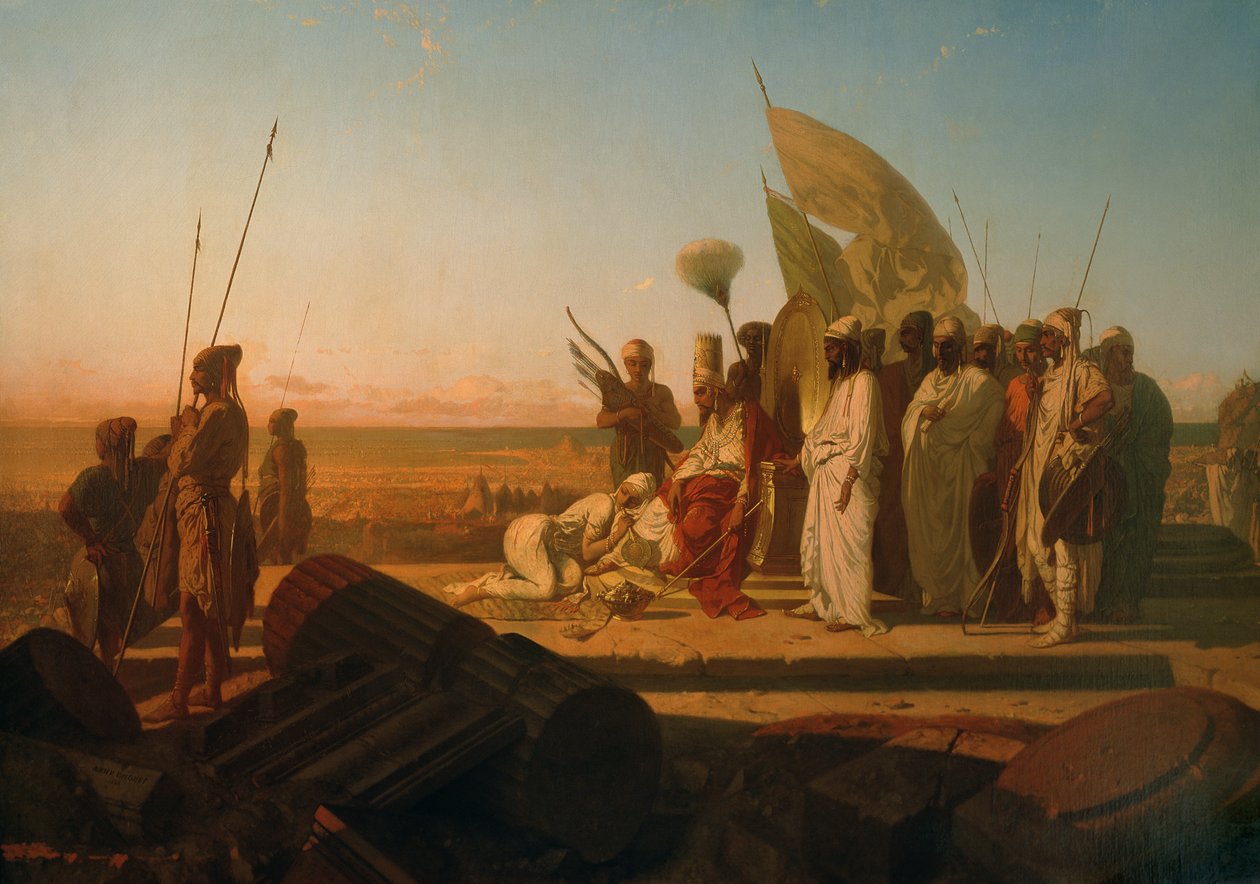 Hellespont的Xerxes 作者 让·阿德里安·吉内特