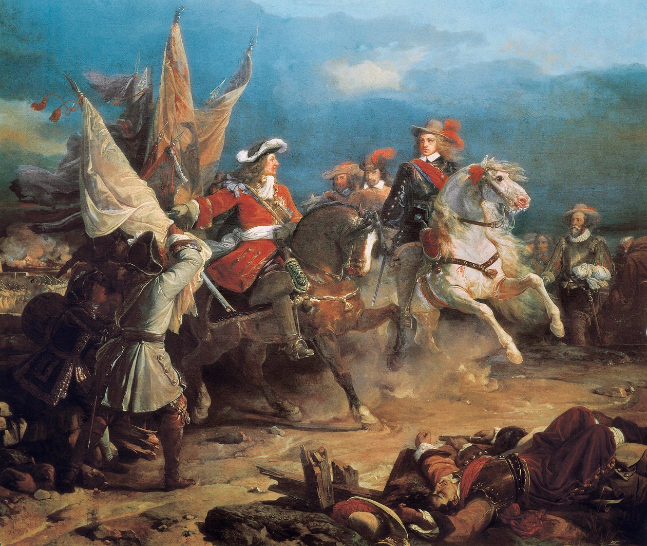 War of the Spanish Succession, painting by Jean Alaux 作者 让·阿洛