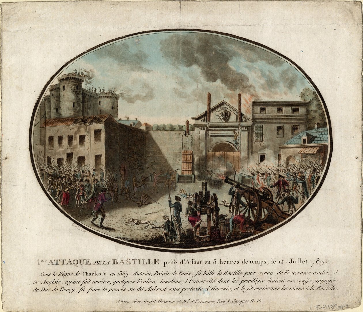 1789年7月14日攻占巴士底狱 作者 让·亚历克西斯·科努（Jean Alexis Cornu）