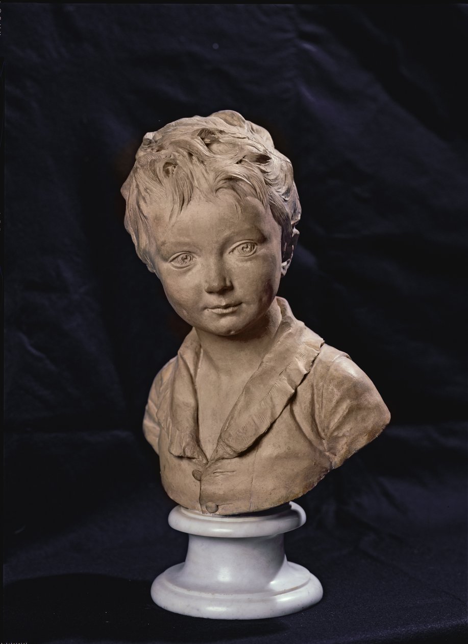 Alexandre Brongniart的半身像（1770-1847）（大理石） 作者 让·安托万·胡顿