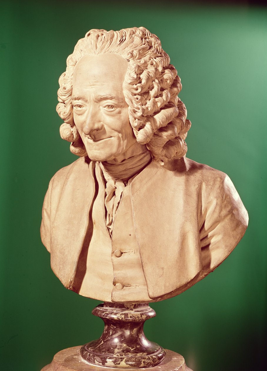 伏尔泰半身像（1694-1778） 作者 让·安托万·胡顿