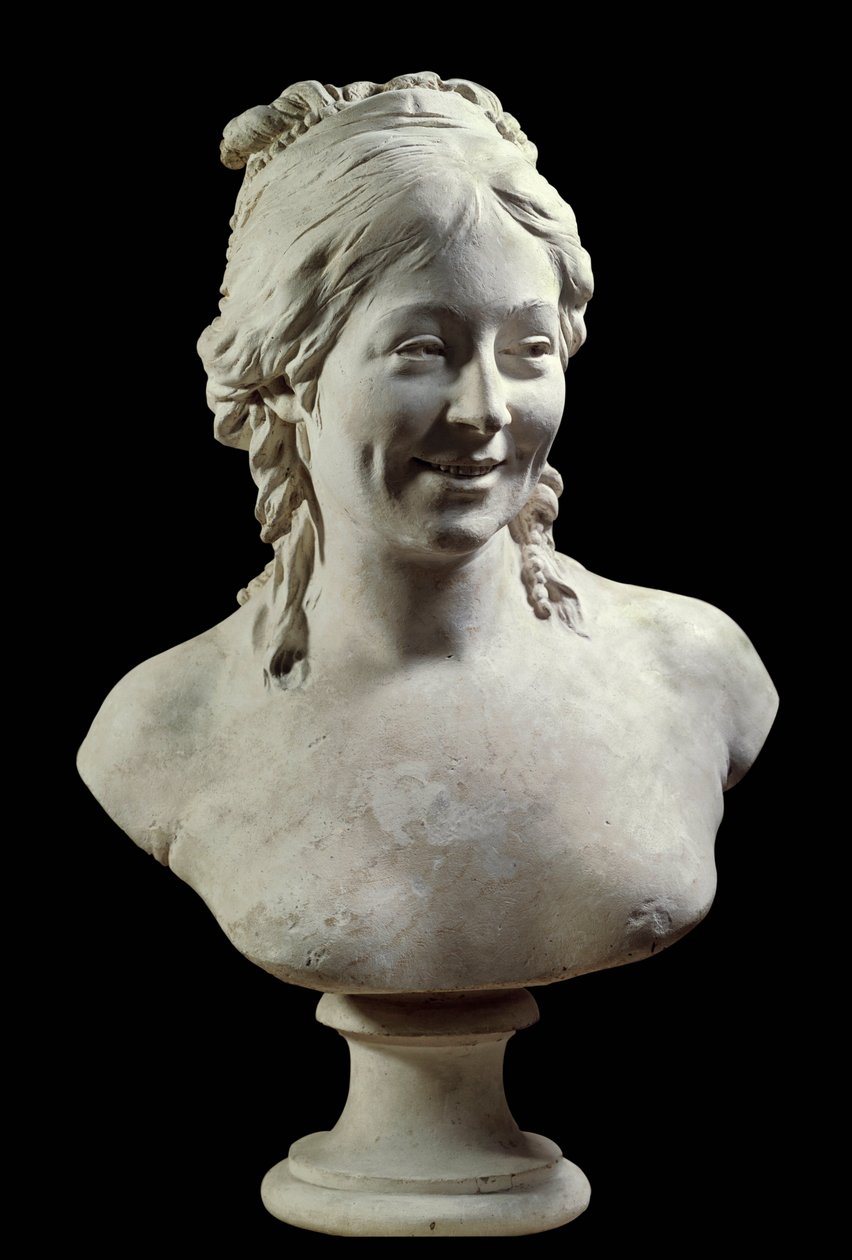 Houdon夫人(nee Marie Ange Cecile Langlois)的肖像(1765-1823) Jean Antoine Houdon(1741-1828)的雕塑 18世纪 巴黎，卢浮宫博物馆 作者 让·安托万·胡顿