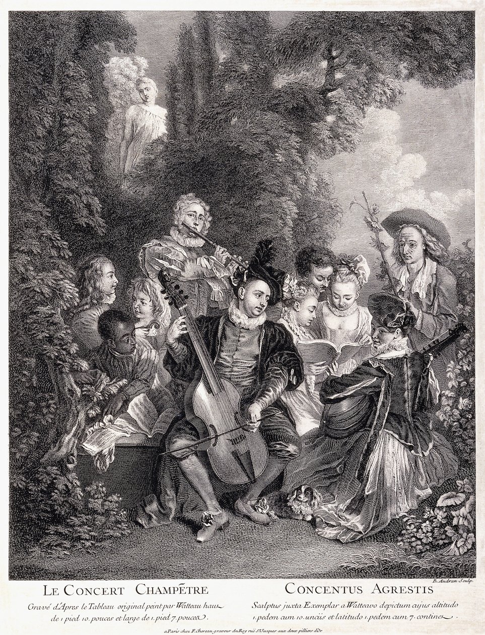 Le Champetre音乐会，1735年 作者 让·安托万·沃托