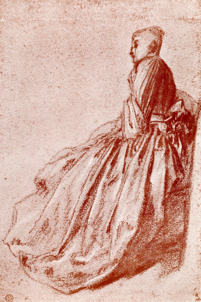 研究一个年轻女子，1913年 作者 让·安托万·沃托