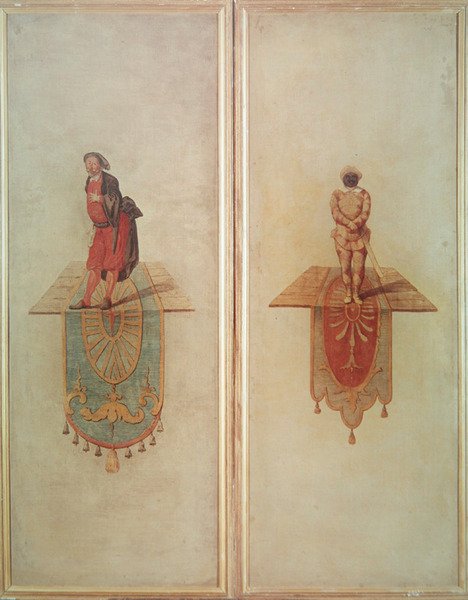 Pantalon（左）和Harlequin（右） 作者 让·安托万·沃托