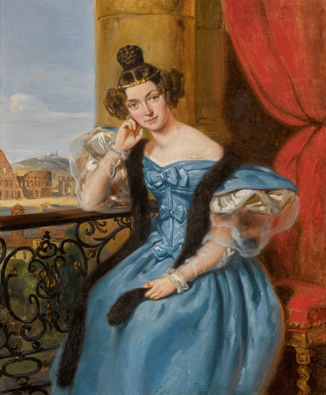 叶卡捷琳娜·尼古拉耶夫娜·梅什卡尔斯卡娅（Ekaterina Nikolaevna Meshcherskaya）的画像，卡拉姆齐纳（NéeKaramzina），1806-1867年，1835年。 作者 让·奥古斯特·巴德